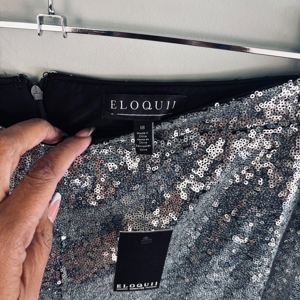 Eloquii Sequin Shimmer Maxi Skirt NWT Size 18 NWT - image 5